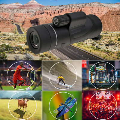 Poder más elevado monocular de la gama larga del telescopio 12x50 del teléfono celular de la prisma Bak4