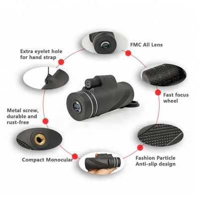 Búsqueda de la lente móvil monocular Birdwatching del telescopio 12x50 del teléfono móvil